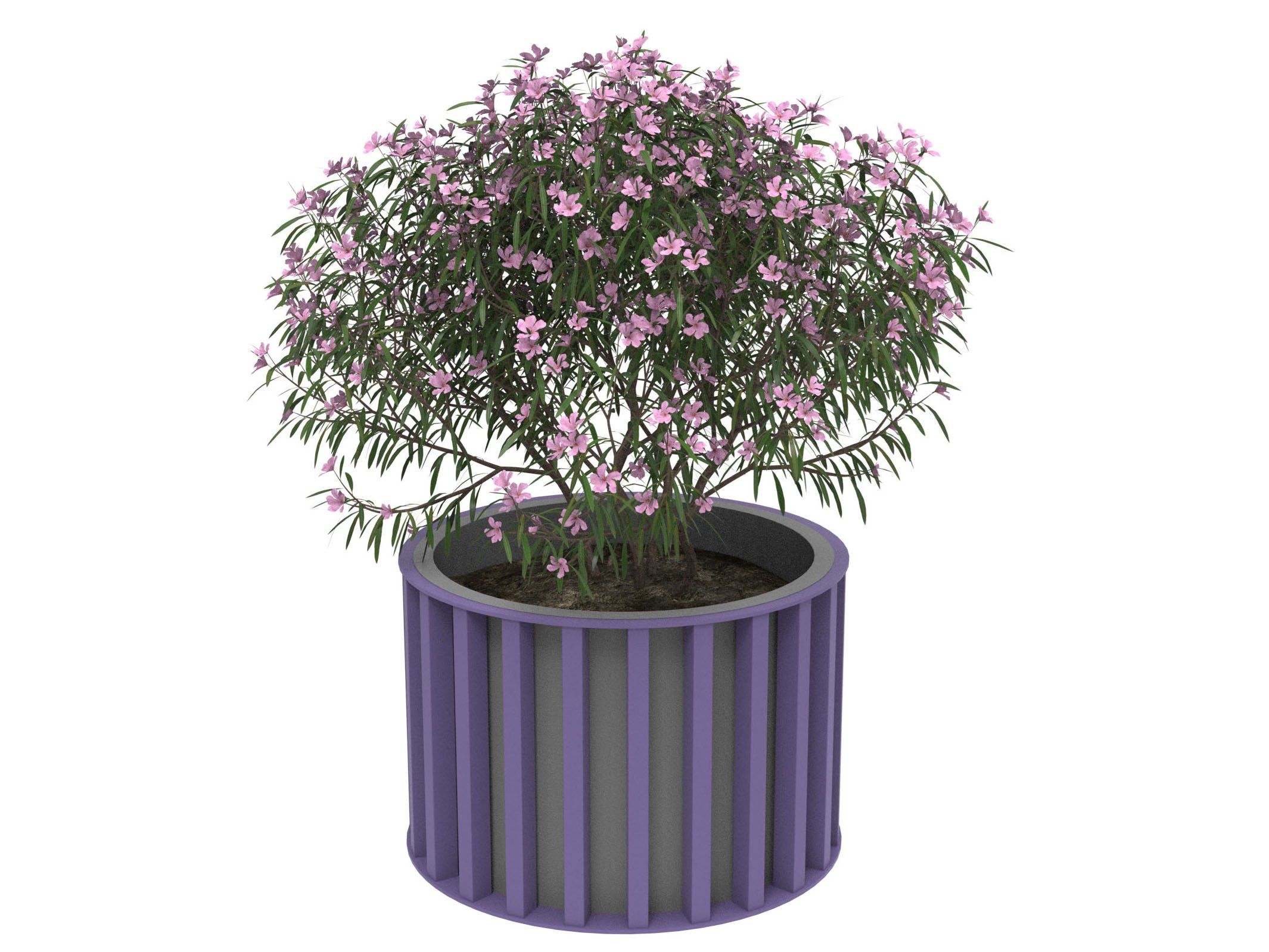 Оцинкованная сталь круглый низкий плантатор Lazzari Динамо ARCH-00115712 - Вид №26