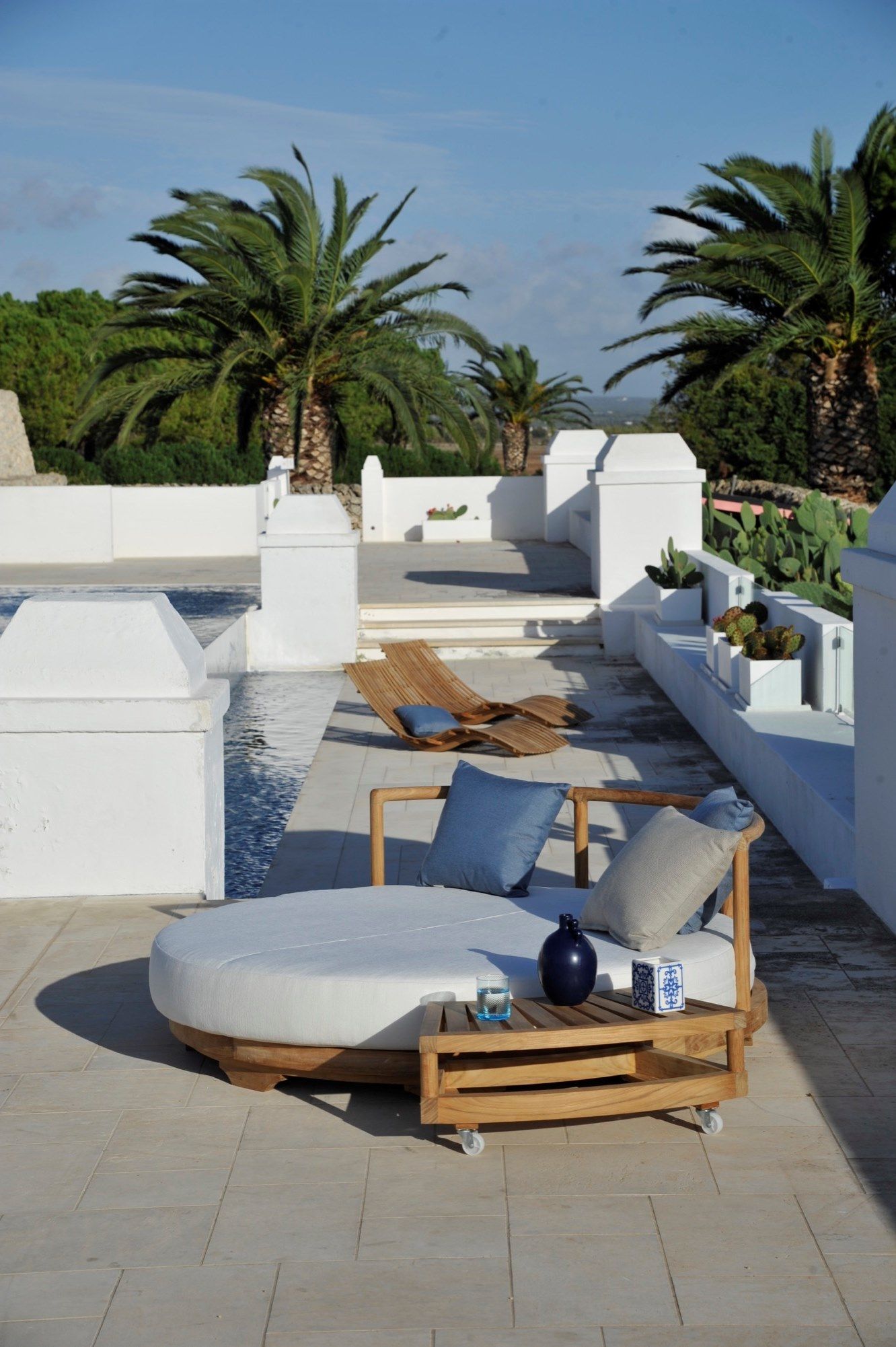 Садовая кровать из акрила и тика Unopiù Pevero ARCH-00132400 - Вид №6