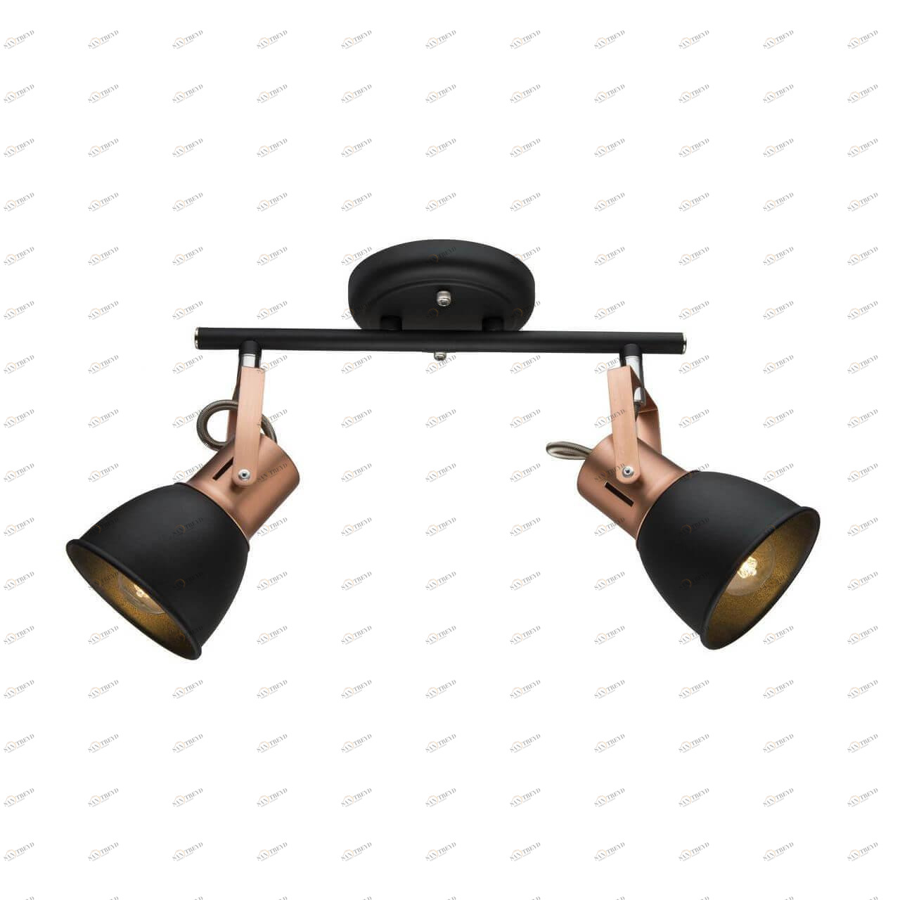 Спот потолочный черный с 2 плафонами Arte Lamp A1677PL ARTE LAMP 1677 00-3926543 Черный 