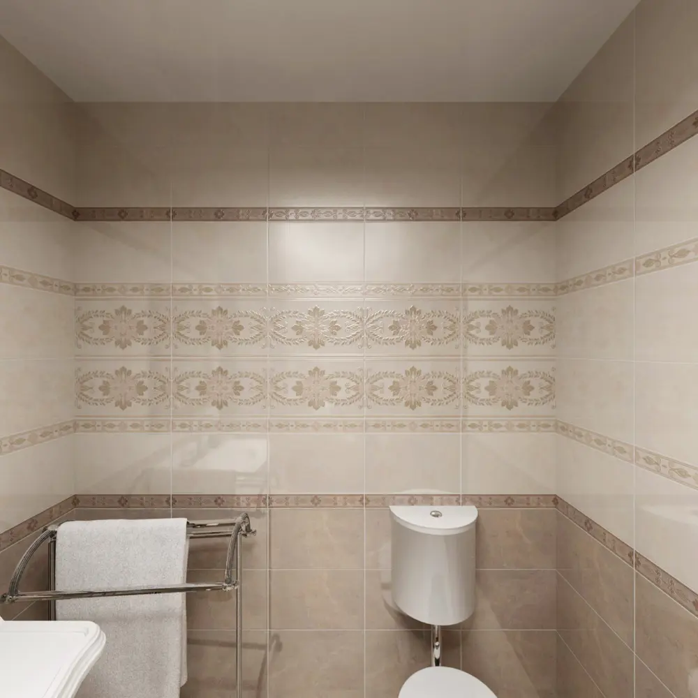 Плитка настенная Kerama Marazzi Мармион 25x40 см 1.1 м² цвет светлый 82688071 STLM-2022429 - Вид №3