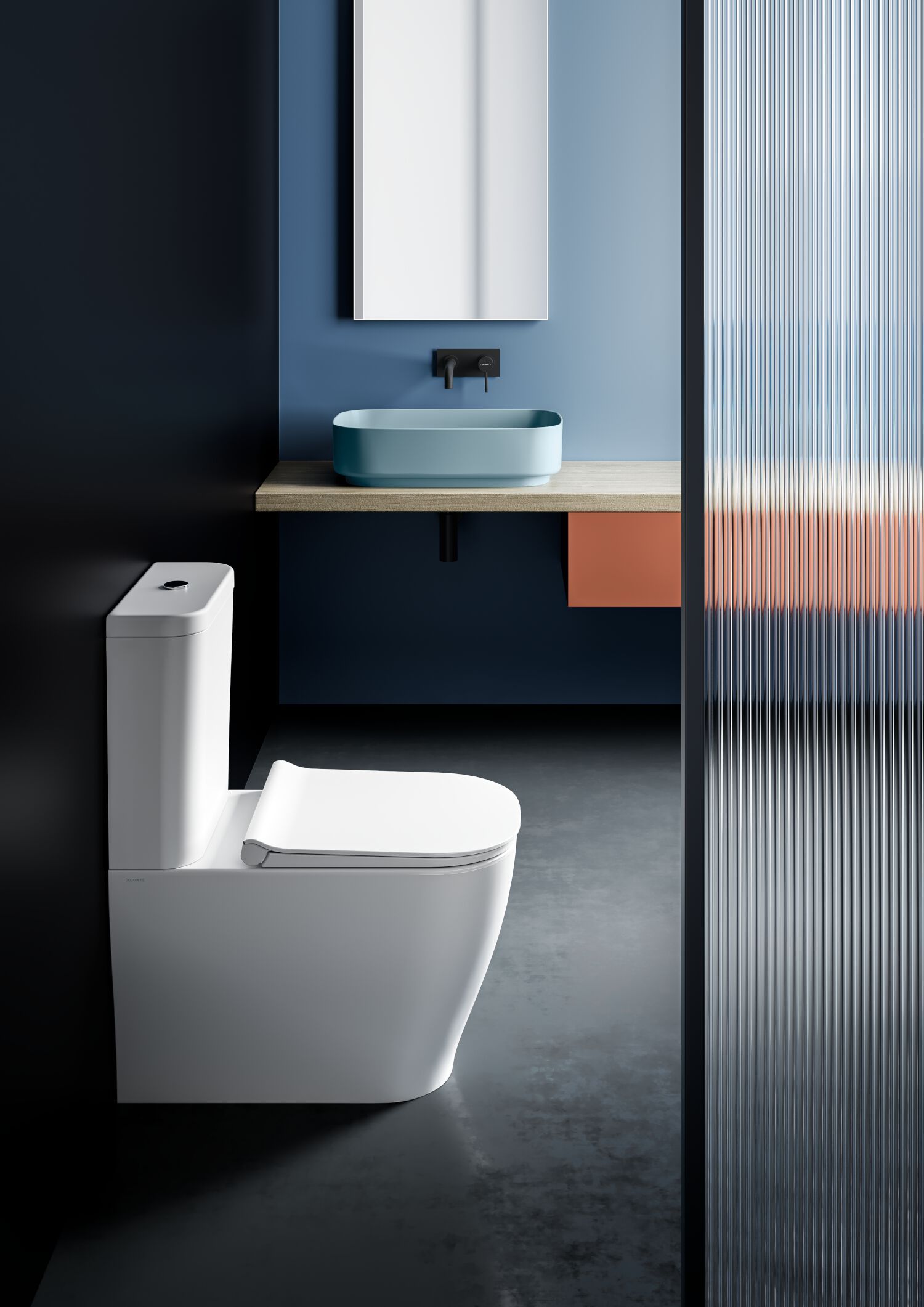 Пол керамический моноблочный туалет Ceramica Dolomite мирт ARCH-00038171 - Вид №3