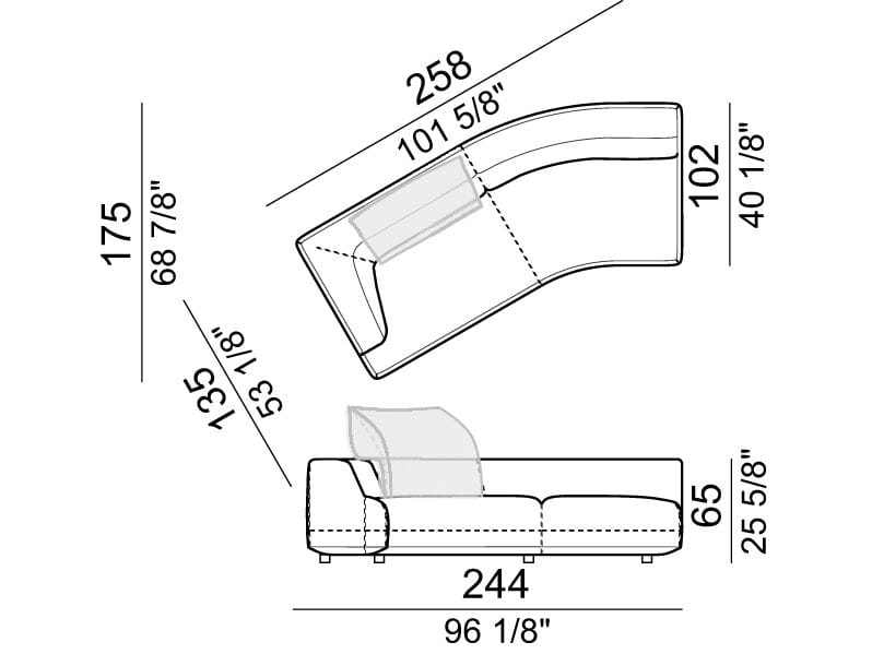 Dormeuse мягкая кожа Arketipo Starman ARCH-00117411 - Вид №6
