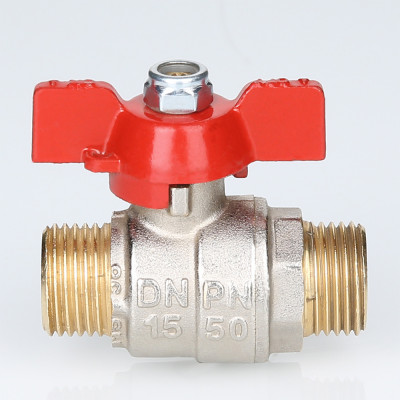 S.219.04 Кран шаровой ENOLGAS BASIC с ручкой «бабочкой» и наружной резьбой Valtec 1/2"  - Вид №4