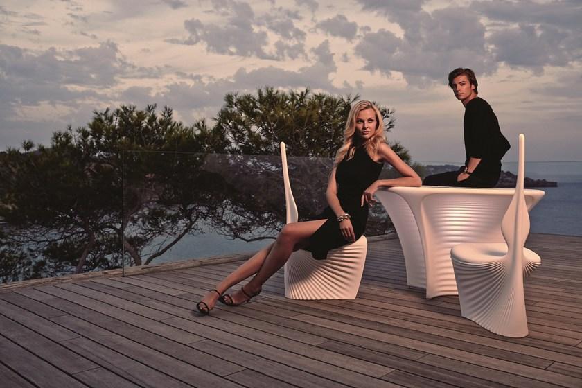 VONDOM Круглый садовый стол из полиэтилена Biophilia sun-id-1436031 - Вид №6