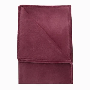 Плед Flandria 200x220 см микрофибра цвет темно-бордовый 89395108 STLM-2146975