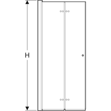 500.890.00.5 Складная дверь IDO Showerama 10-11 Geberit  - Вид №3
