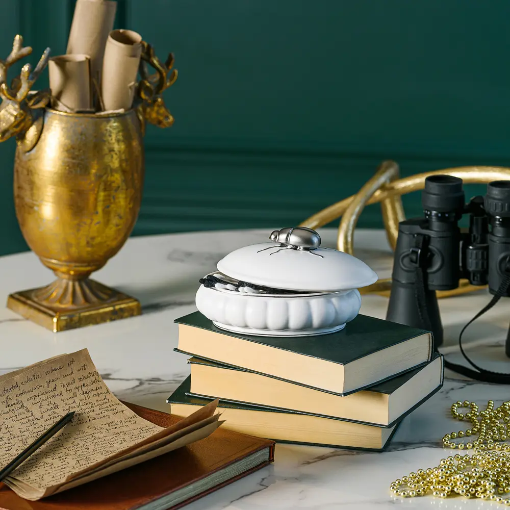 Шкатулка для ватных палочек Buzz Fauna цвет белый Santreyd STLM-2093453 - Вид №4
