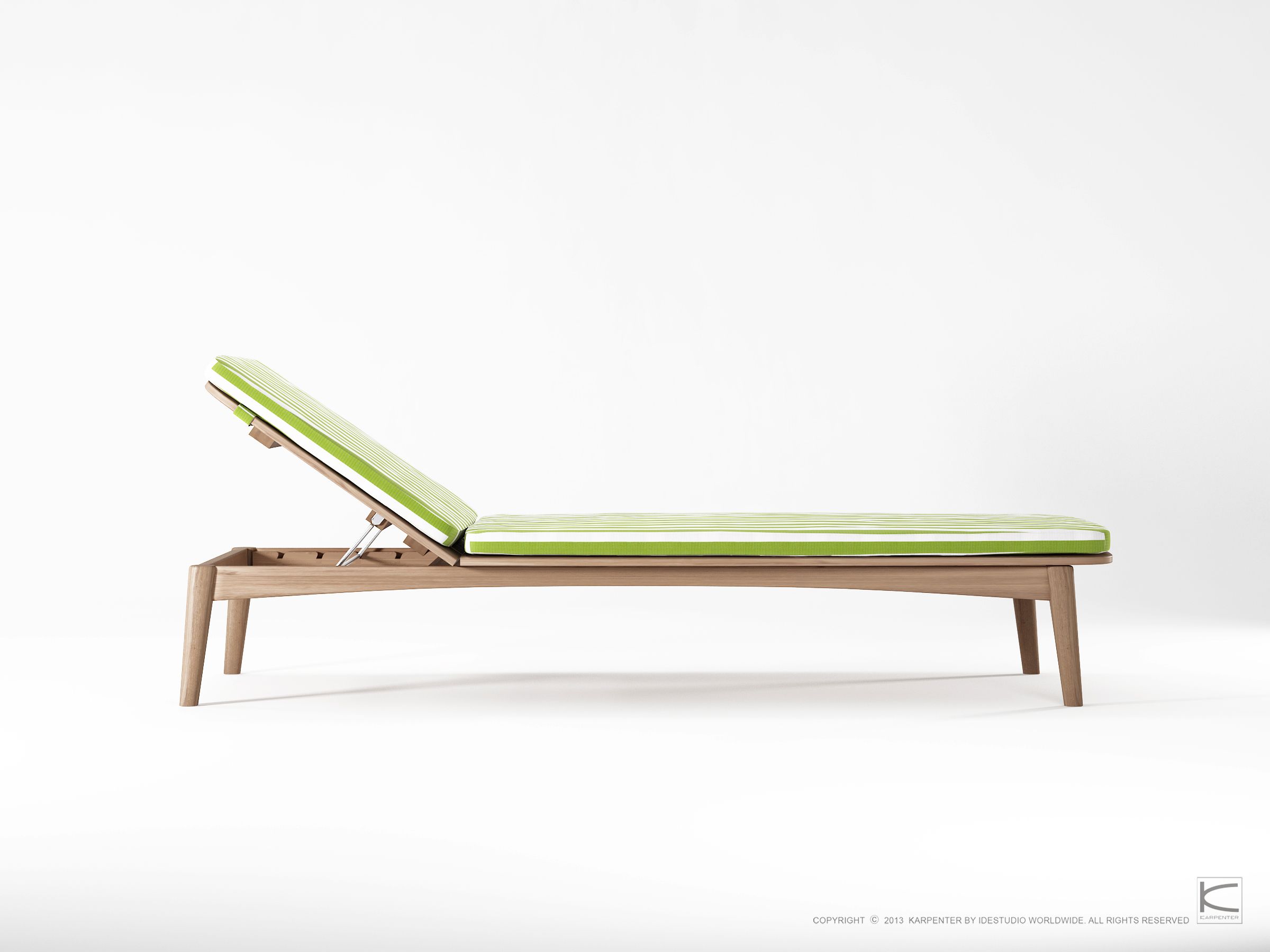 Складная садовая кровать из тикового дерева KARPENTER Grasshopper Outdoor ARCH-00014272 - Вид №14