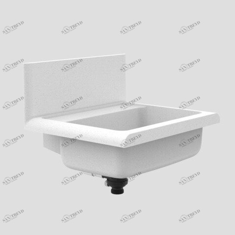 842700210123633 Подвесная раковина настенная овальная Sanit  белая 