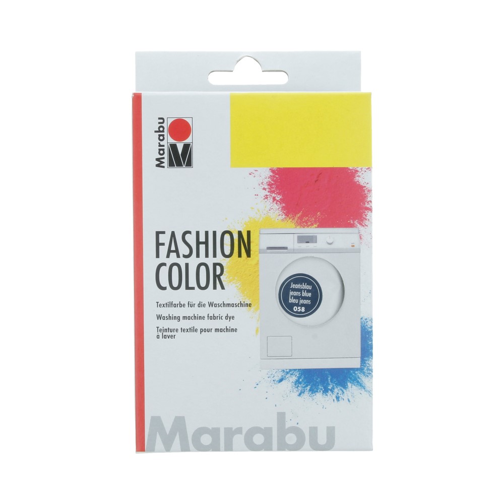 174023058 _Fashion Color краситель для окраски ткани в стиральной машине 058 джинсовый синий Marabu 