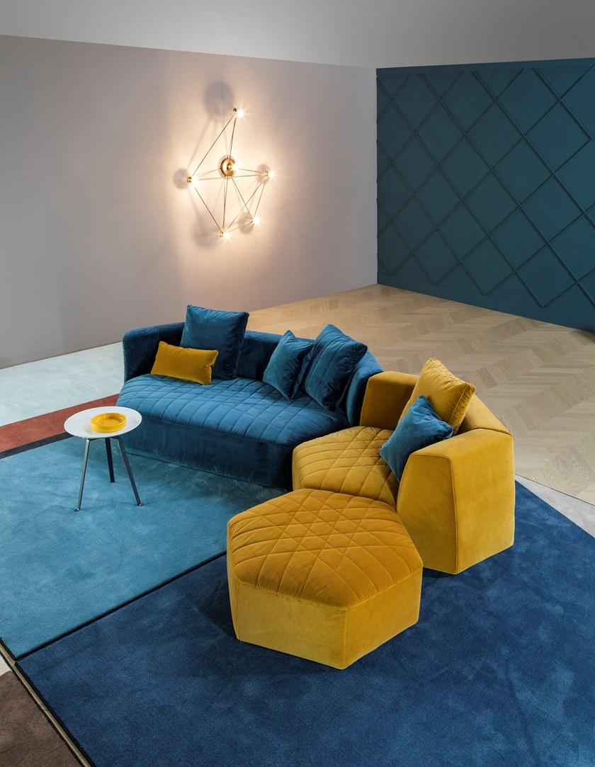 Bonaldo Модульный тканевый диван с подставкой для ног Panorama sun-id-1438016 - Вид №2