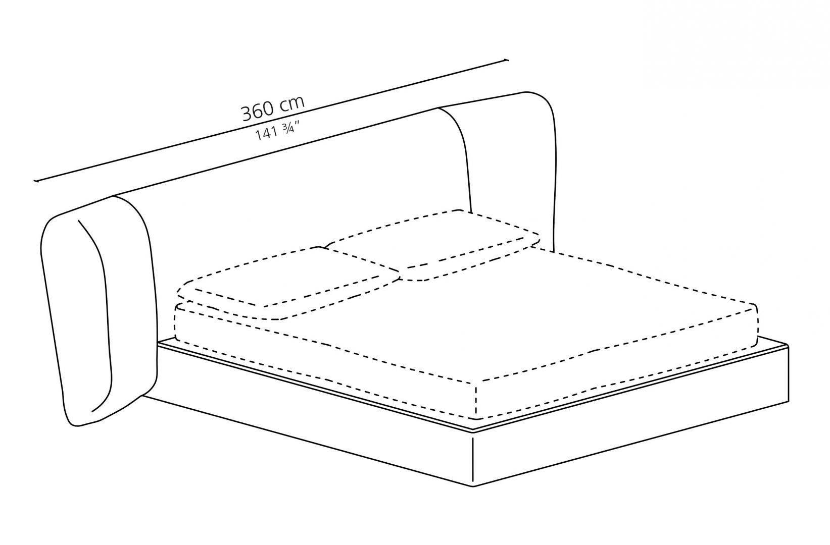 Двуспальная кровать из ткани с мягким изголовьем Casamilano Royale ARCH-00005681 - Вид №2