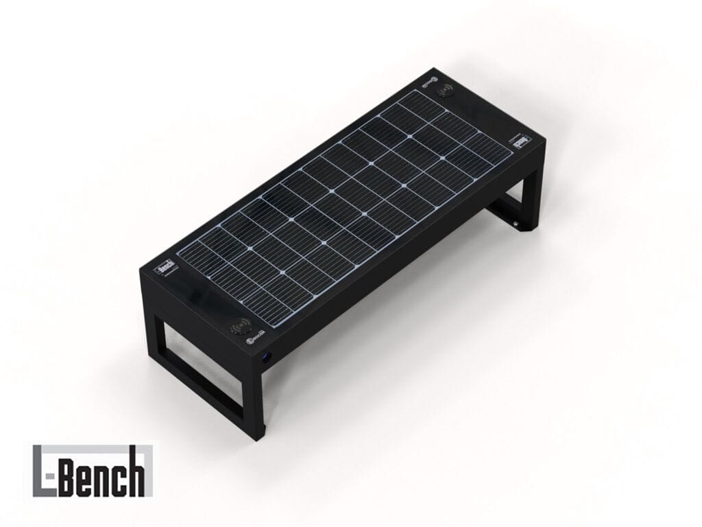 Скамья с USB-разъемом и беспроводной зарядкой EUROCOMITALIA L-BENCH ARCH-00130928 - Вид №1