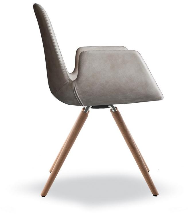 Tonon Мягкое кресло с подлокотниками на деревянных ножках Step 904.32 - Вид №1