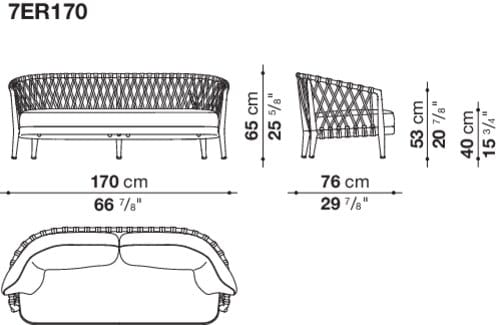 Изогнутый садовый диван B&B Italia Outdoor ARCH-00048908 - Вид №14