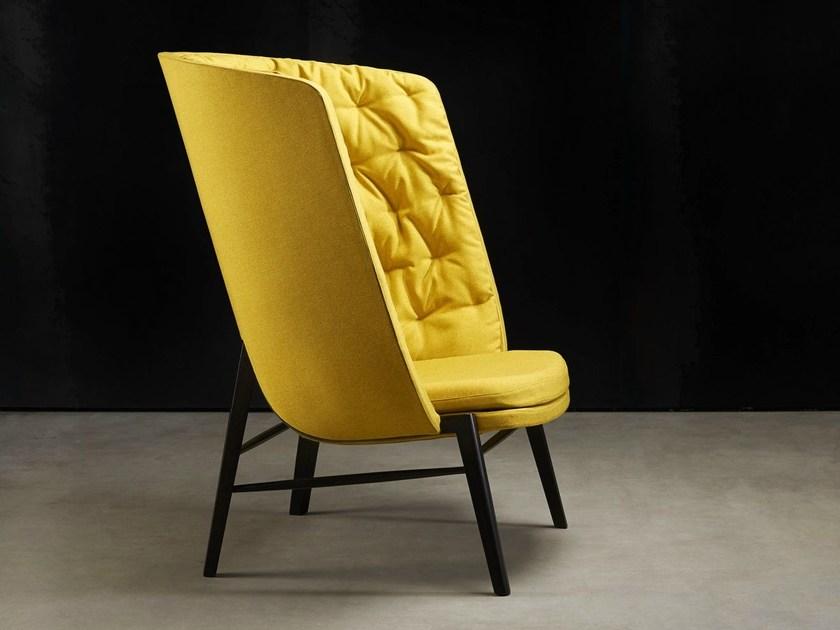 ROSSIN Мягкое кресло с высокой спинкой Cleo wood sun-id-1467714 - Вид №6