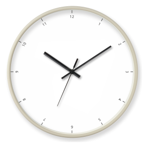 Настенные часы Troykatime Nature Core бежевые Ø30 см в стиле нео-классика 87544102