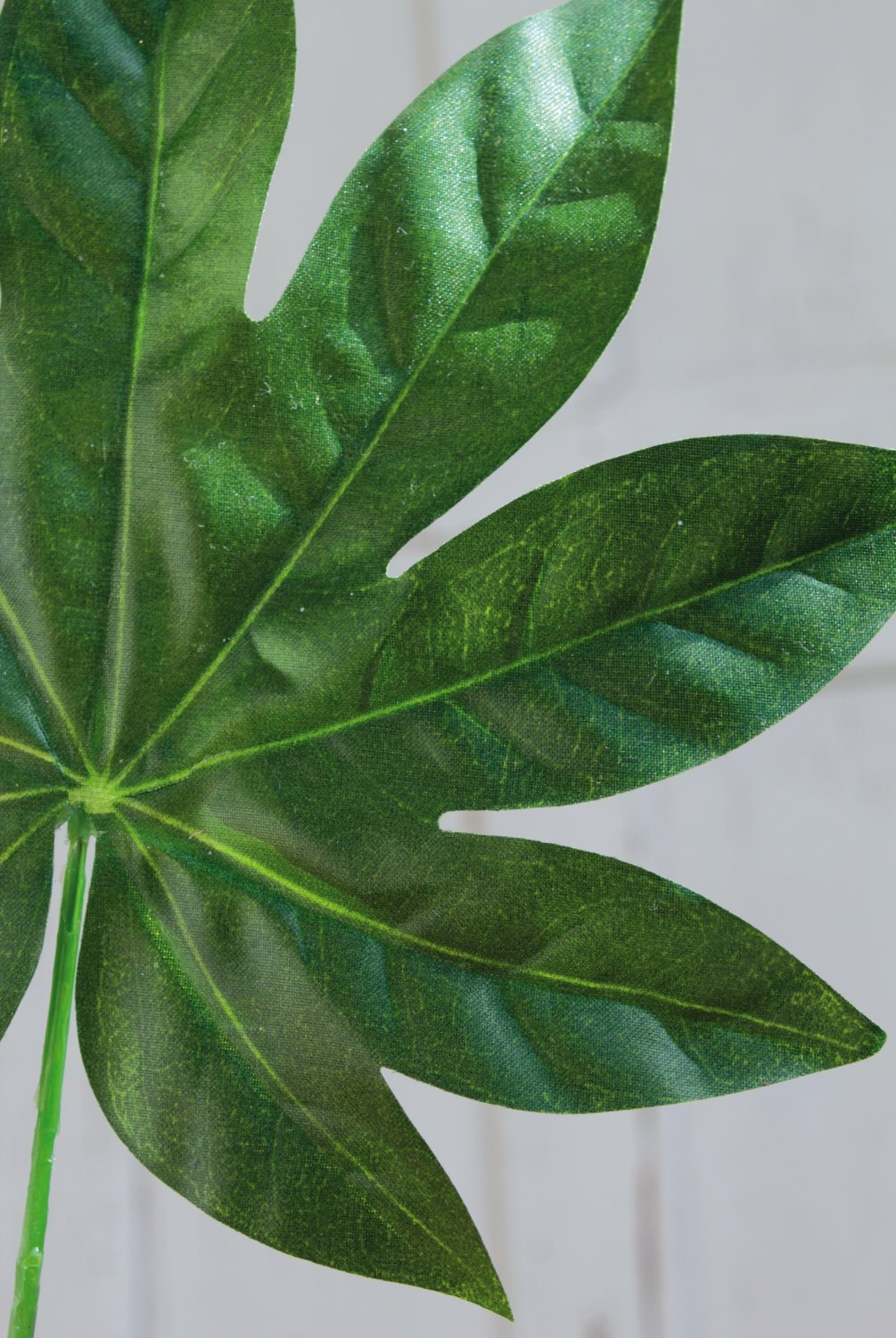 5018 883 a1 Лист искусственной аралии, 50 см, Ø 26 см, зеленый H-andreas  - Вид №1