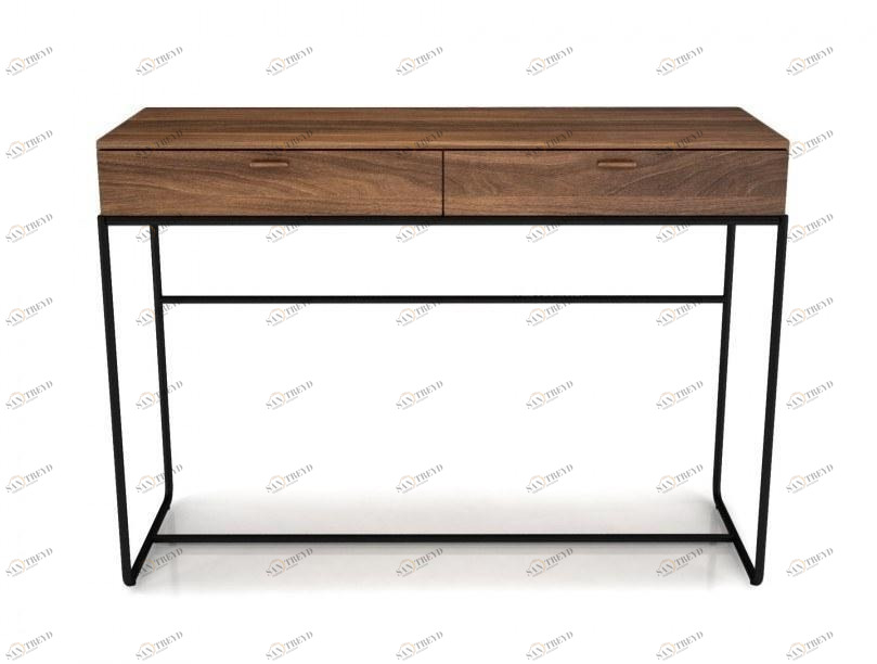 Huppé Прямоугольная консоль из орехового дерева с ящиками Linea 2375m HUPPE