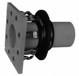 SANIT 760582500 оцинкованные стенки втулки PP, прямой односторонний фланец, втулка сталь дюбель