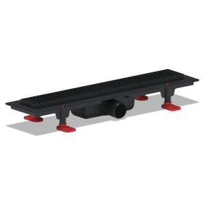 Трап для душа Equation комбинированный затвор 450x62 мм пластик цвет черный