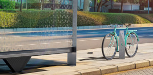 Стойка для велосипедов из оцинкованной стали