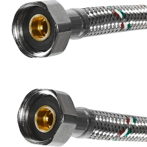 Гибкая подводка UNI-FITT для воды 1/2" 60 см с латунными фитингами 85060804