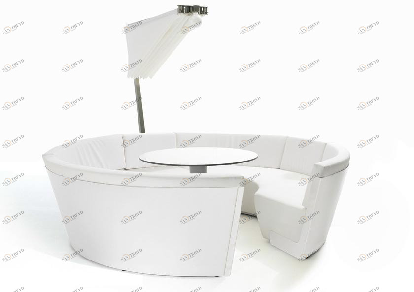 Extremis Изогнутый диван из экокожи Kosmos sun-id-1476293