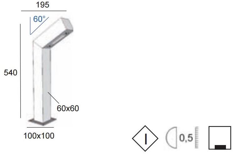 BEL-LIGHTING Светодиодный алюминиевый столбик Torga 8009  - Вид №5