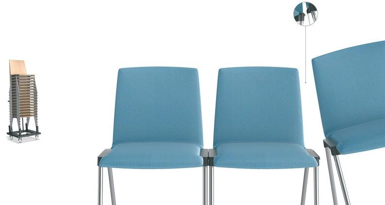 Casala Стул штабелируемый тканевый с обивкой Caliber 2893/00 - Вид №1