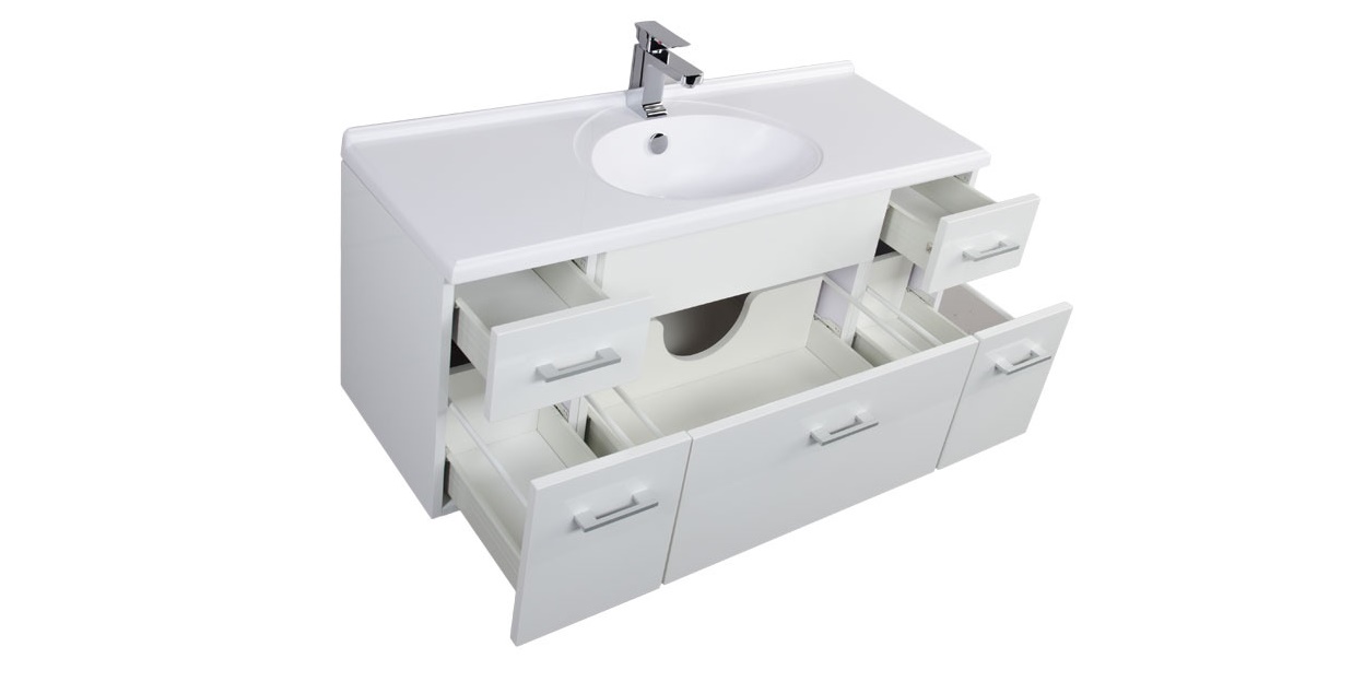 Комплект мебели Aquanet Данте 110 белый 00164822 - Вид №4