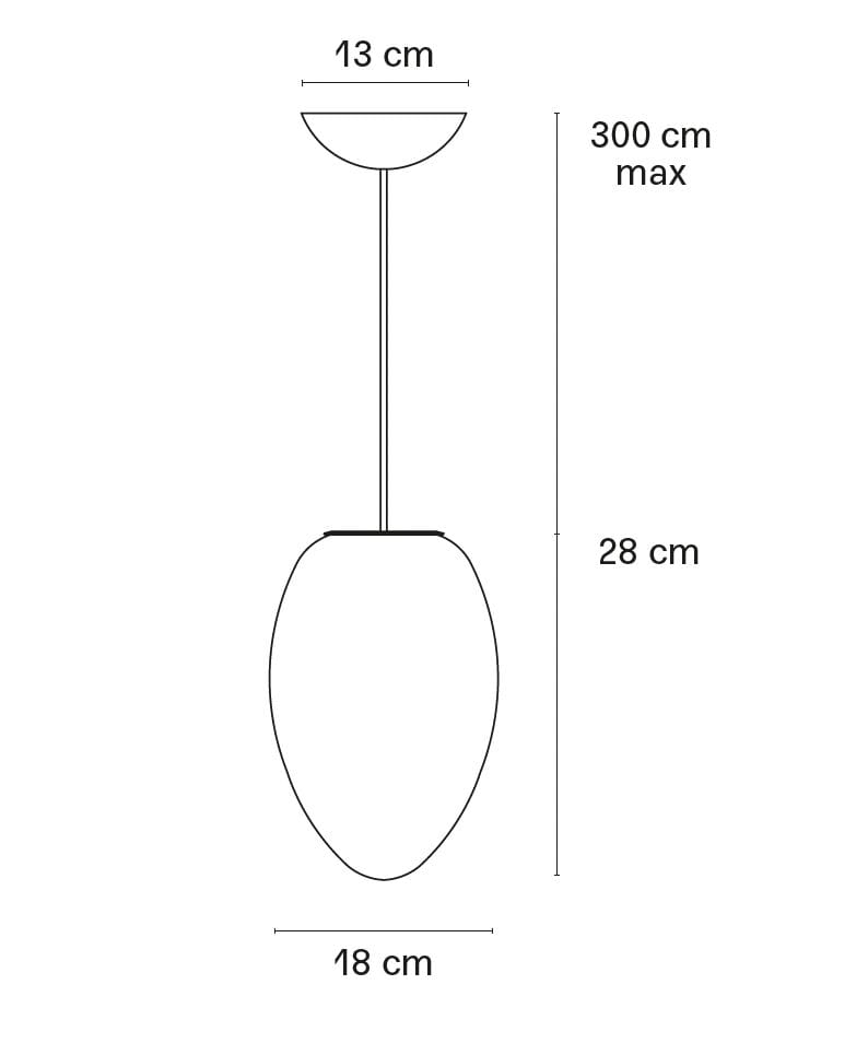 Подвесной светильник из дутого стекла FontanaArte яйцо ARCH-00055536 - Вид №3
