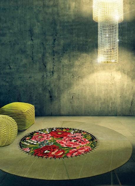 Italy Dream Design Круглый цветочный ковер sun-id-1460774 - Вид №1