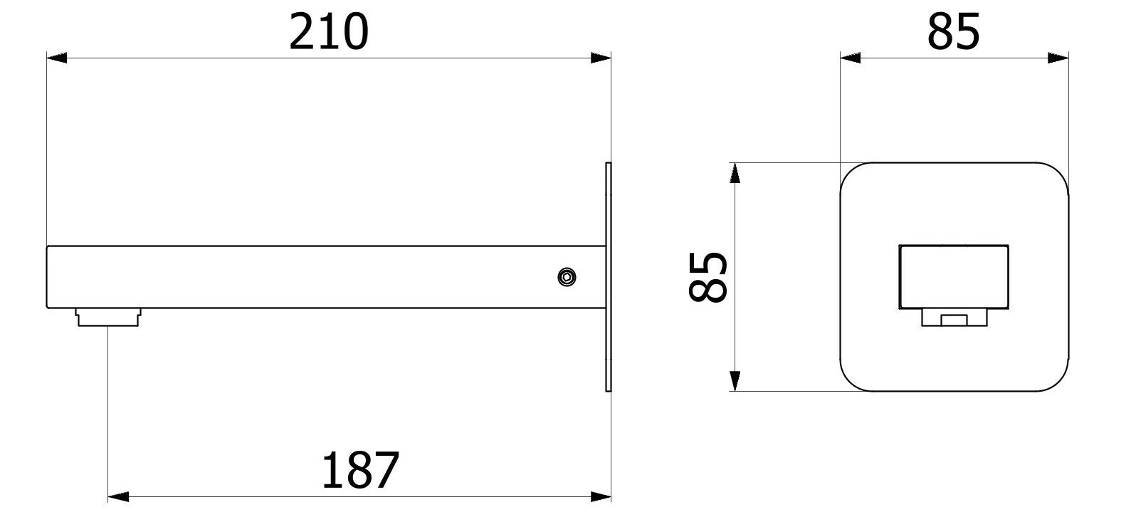 Настенный дозирующий носик IB сердцеед ARCH-00012822 - Вид №2