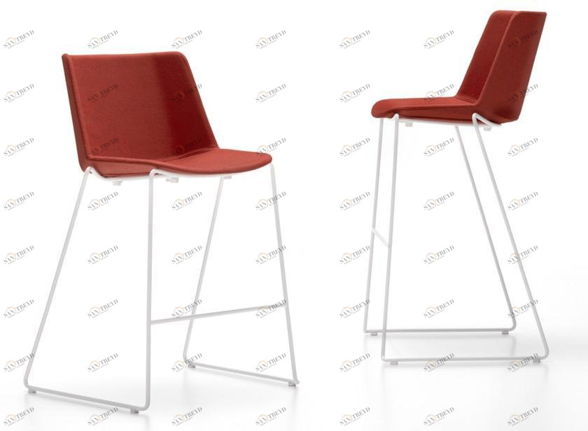 MDF Italia Высокий табурет из саночной ткани со спинкой Aïku sun-id-1499652