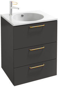 EB2530-R8-NR4 Тумба для столешницы 60 см, 3 ящика, золотая ручка JACOB DELAFON ODÉON RIVE GAUCHE