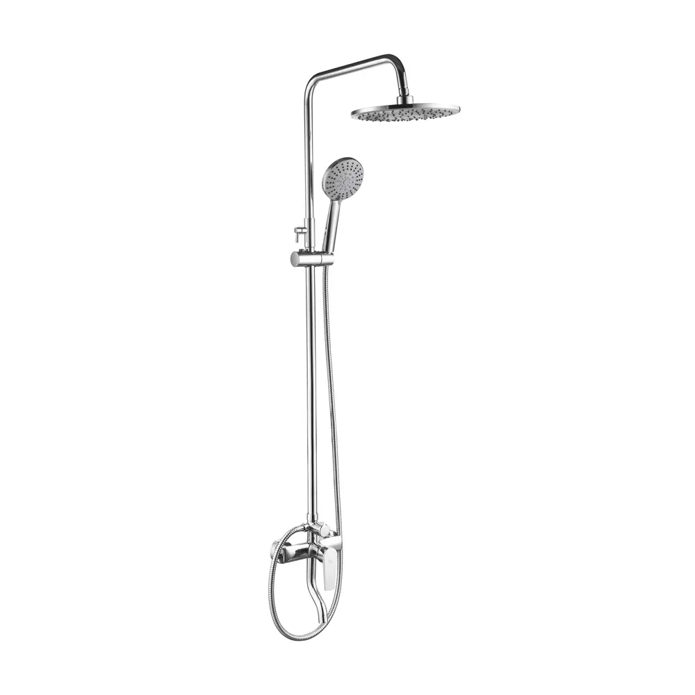 Душевая стойка Iddis Zen ZENSB3Fi06, со смесителем, 5 режимов, цвет хром STLM-2054820