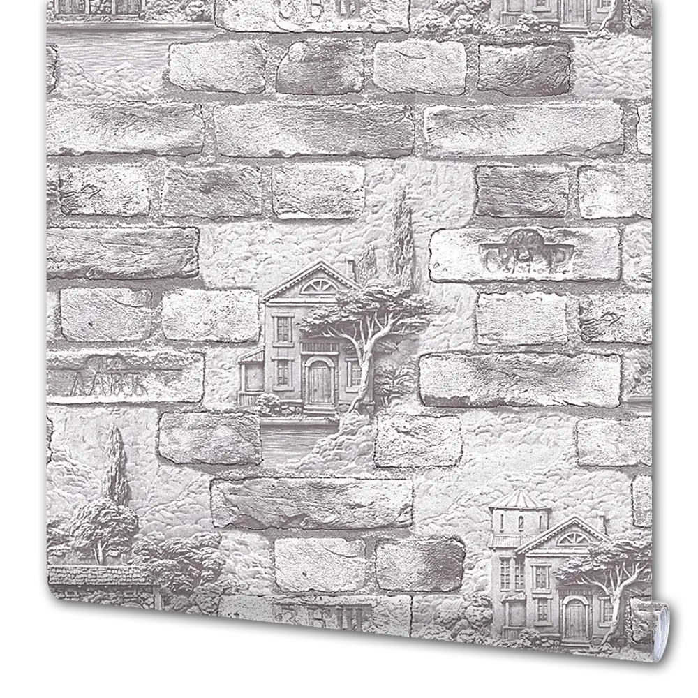 Обои виниловые Саратовские обои Бристоль серые 0.53 м 091-11 85282090 STLM-2200881