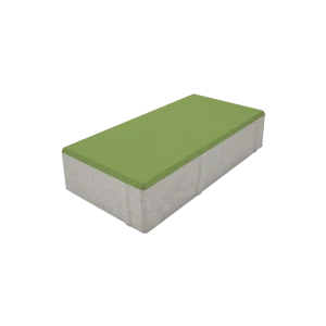 Плитка тротуарная двухслойная Призма 200x100x50 мм зелёный 82907311 STLM-2188980