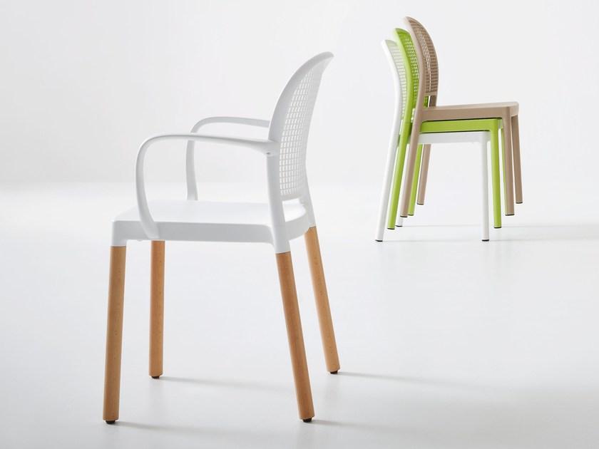 GABER Стул из технополимера с подлокотниками Panama sun-id-1423173 - Вид №1