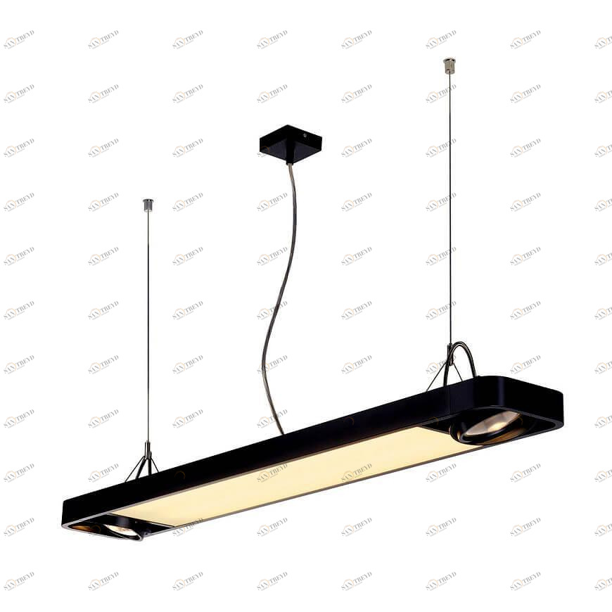 Подвесной светильник черный SLV Aixlight R2 Office 159130 SLV ДИЗАЙНЕРСКИЕ, AIXLIGHT R2 BLACK 00-3889716 Черный 
