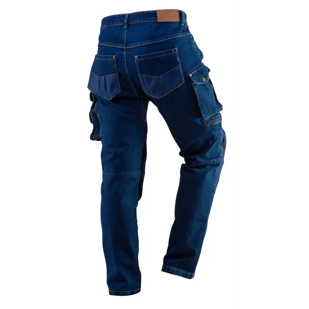 Брюки рабочие с усилением колена Neo Tools Denim синие размер XXXL рост 190-193 83303329 STLM-2103312  - Вид №1