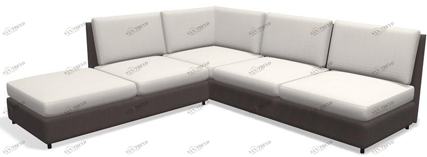 RODA Угловой садовый диван из ткани Double sun-id-1396475