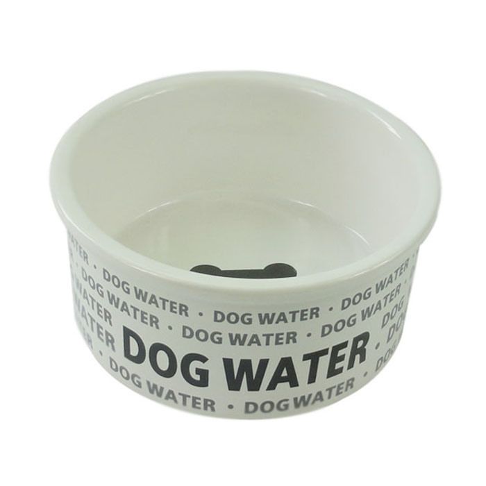 ПР0044094 Миска для животных Dog water белая керамическая 12,5х4,5 см 260мл Foxie 