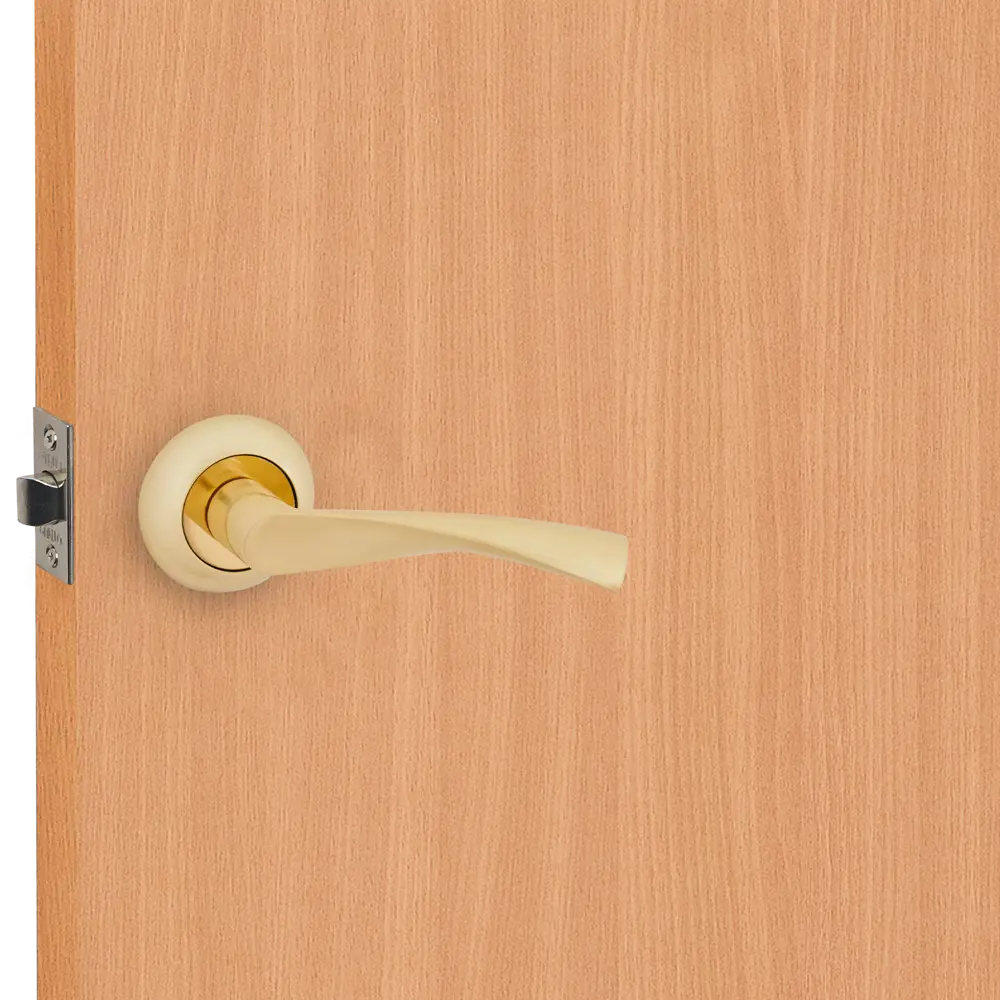 Дверные ручки Punto Crona без запирания цвет матовое золото STLM-2083105 - Вид №6