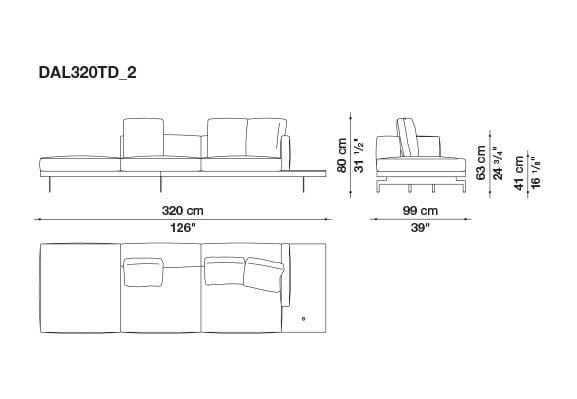 3-местный тканевый диван B&B Italia док ARCH-00033457 - Вид №49