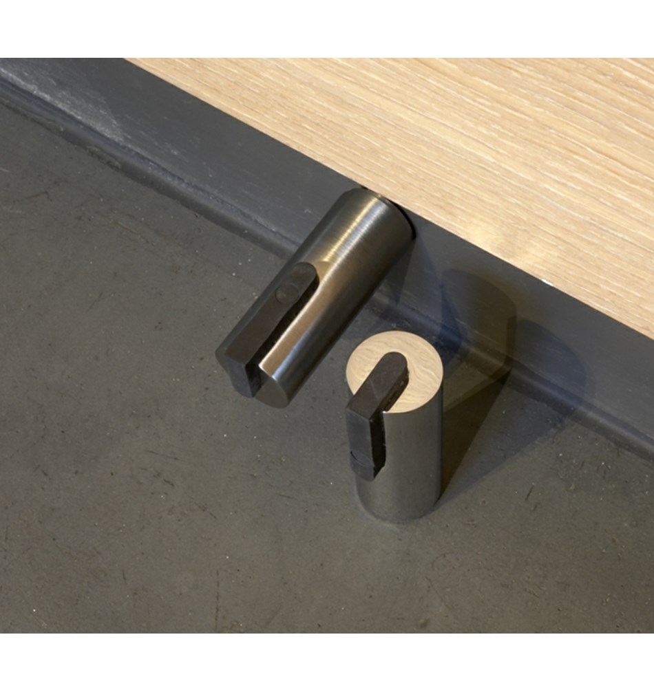 FROST Дверной упор 1, 55 мм » матовый / черный Нержавеющая сталь Матовый N1931  - Вид №3