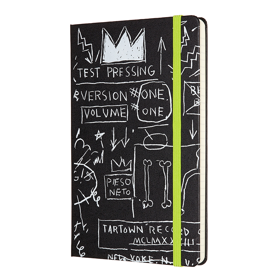 Блокнот Moleskine BASQUIAT Sketch Large 130х210мм 240стр. линейка твердая обложка черный 1127159 - Вид №1