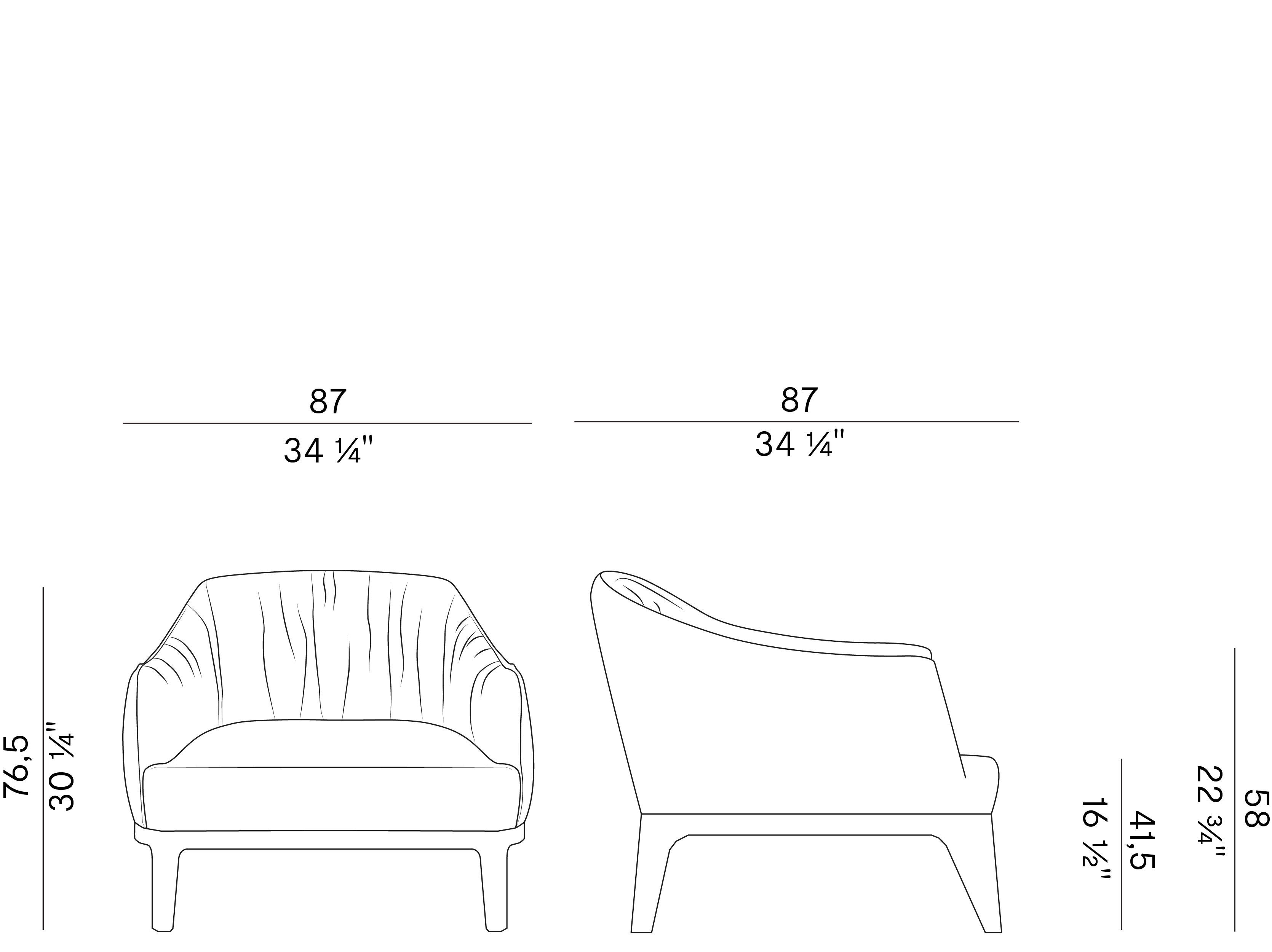 Кресло с подлокотниками Potocco ARCH-00125516 - Вид №4