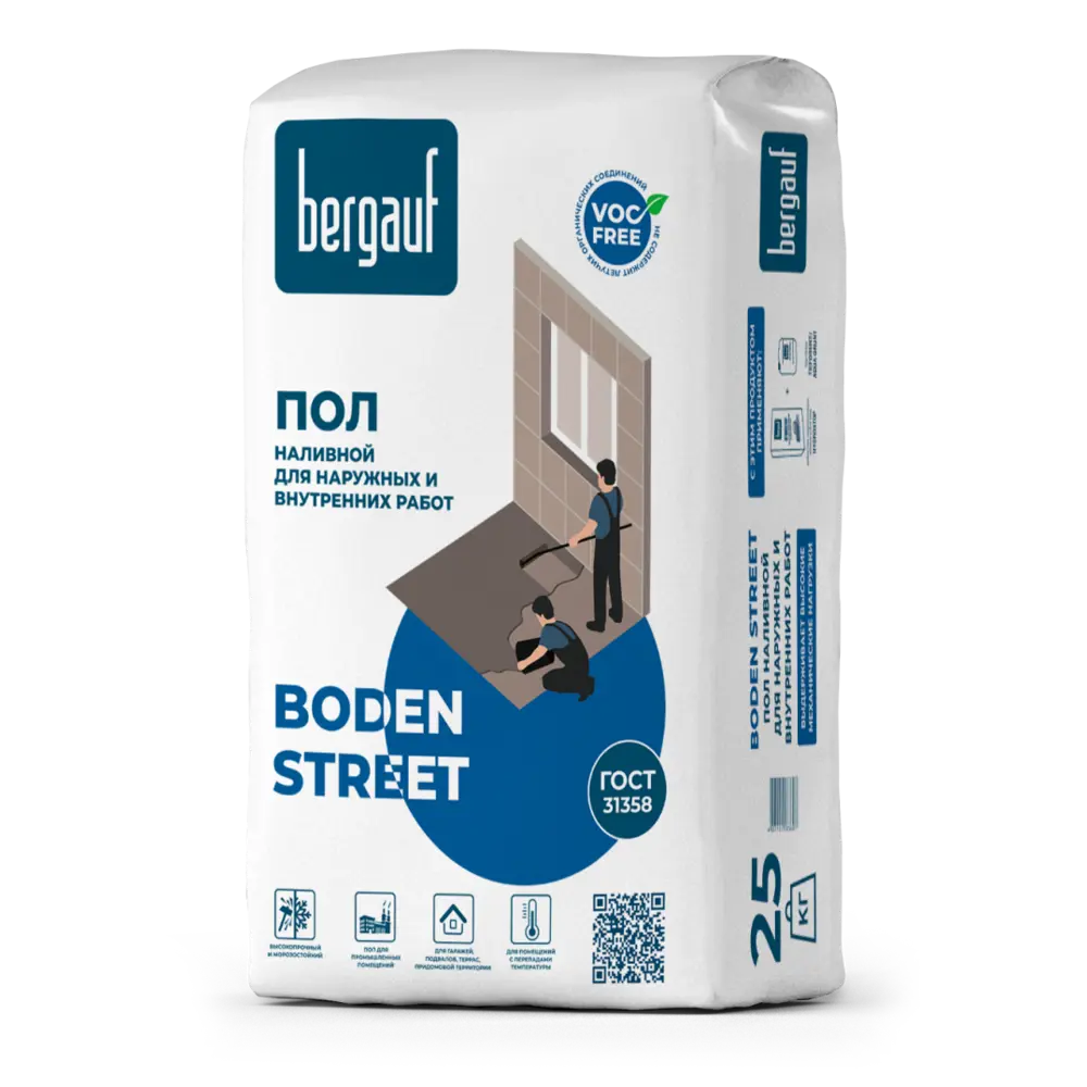 Наливной пол Bergauf Boden Street 25 кг STLM-2187446